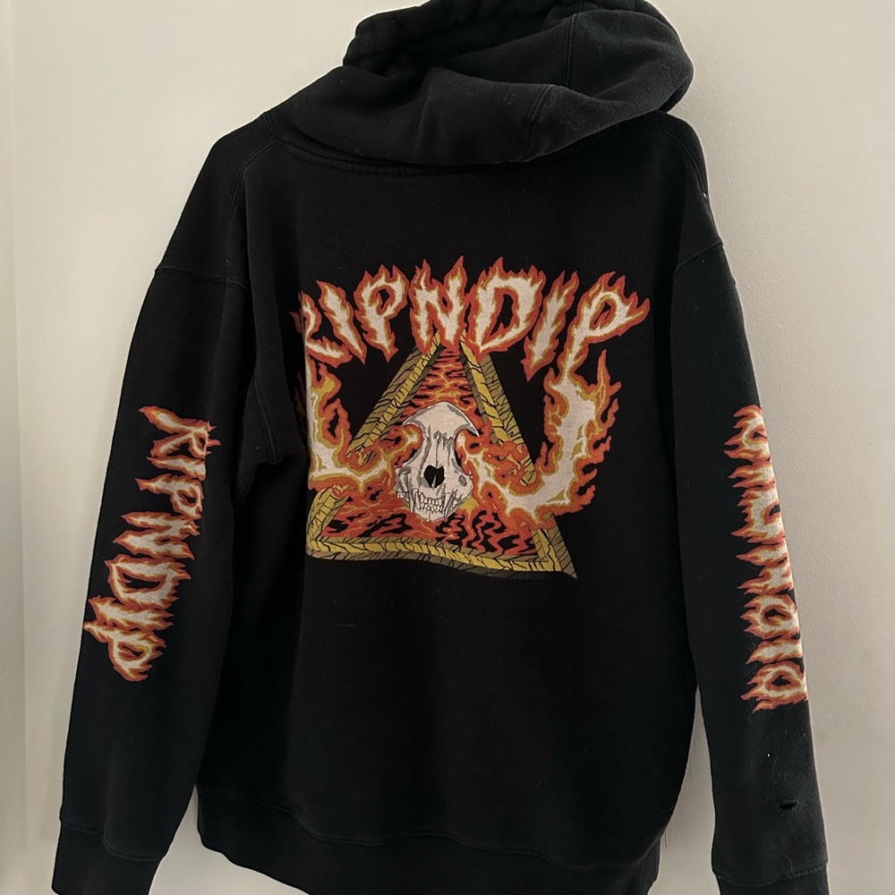 Rip N Dip Black Inferno Hooded Sweatshirt
